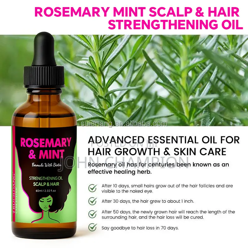 Rosemary Mint Hair Strengthening Oil
