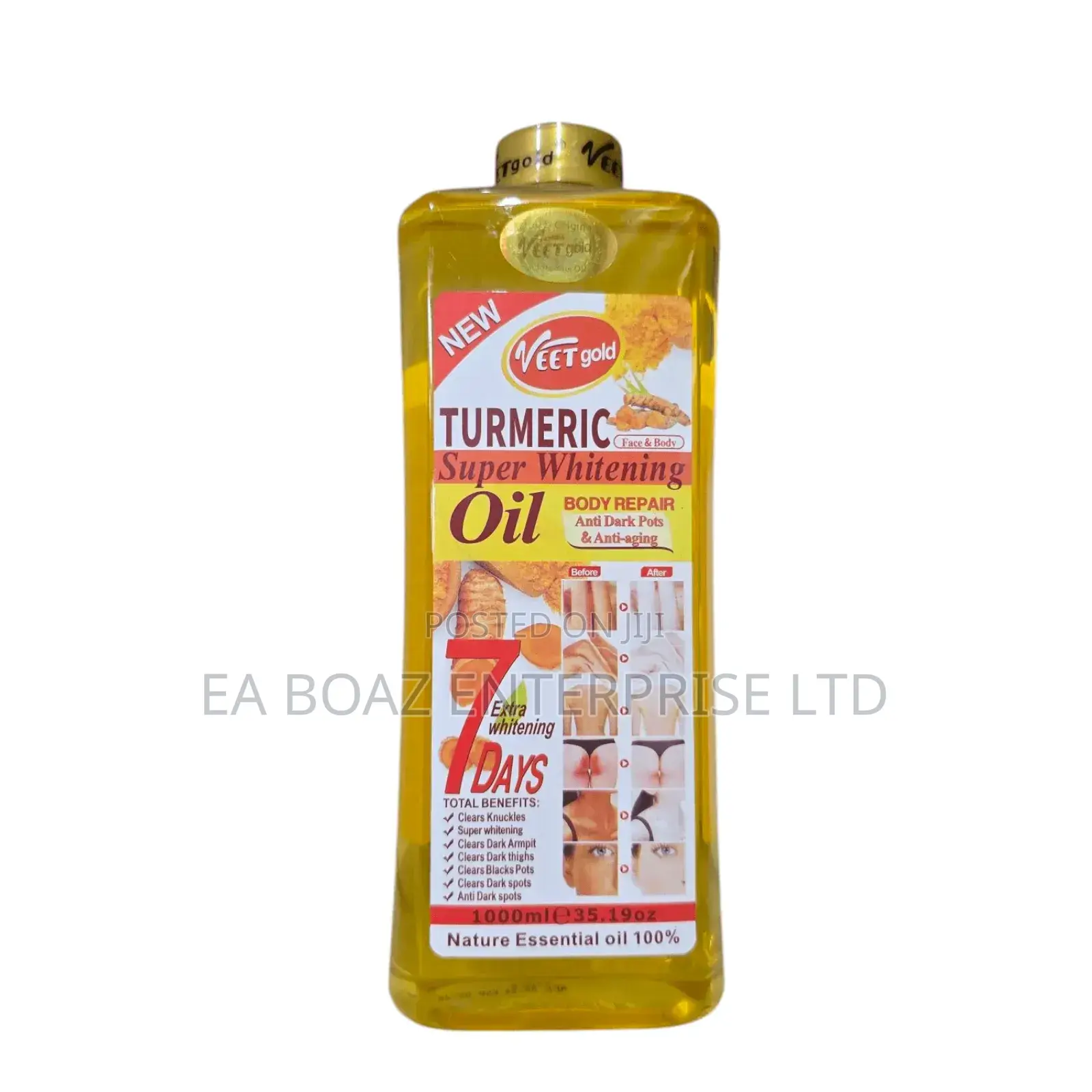 Veetgold Turmeric Super Whitening Oil – Face Body (1000ml)
