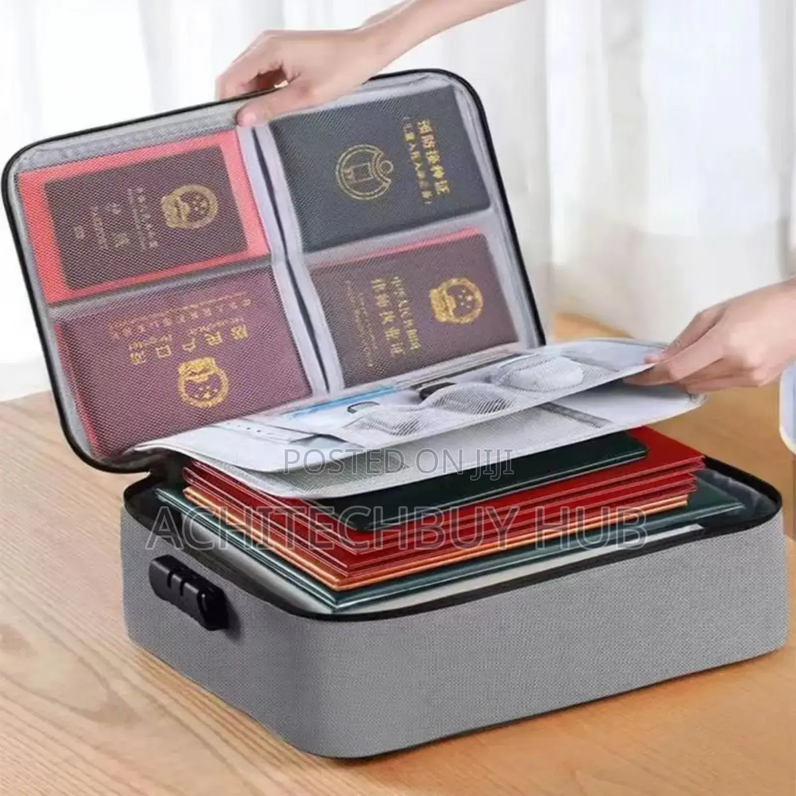 Multi-layer Document Storage Bag / File Organizer