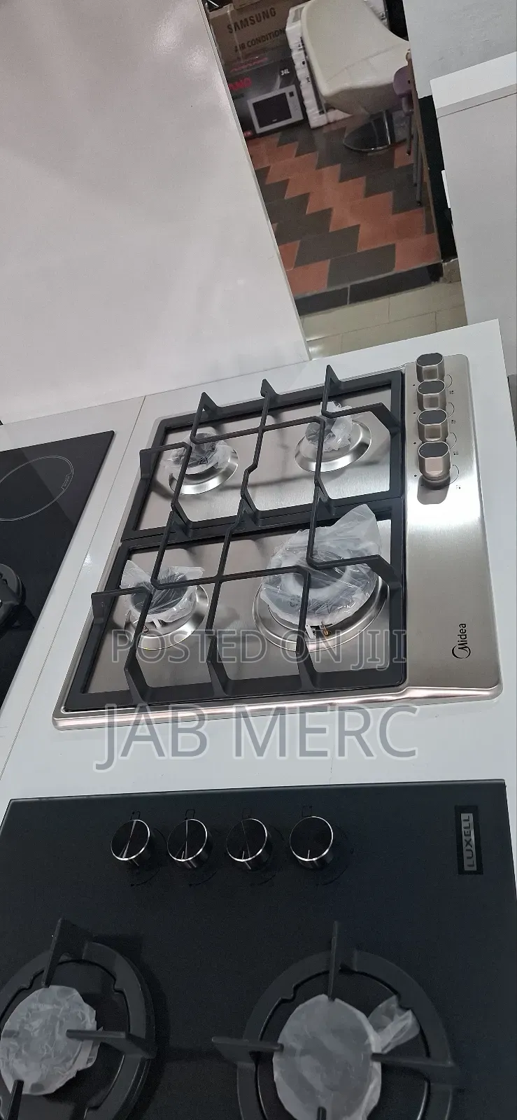 Price Cut Midea 4 Burner Gas Hob Stainless Steel Cooker