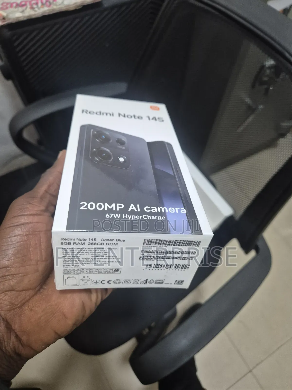 New Xiaomi Redmi Note 14 4G 256 GB Black