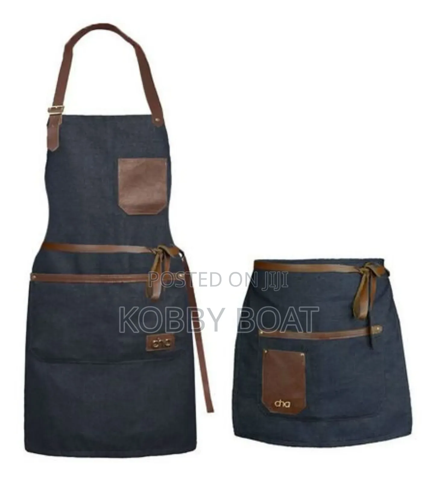 Jeans And Leather(Faux) Aprons