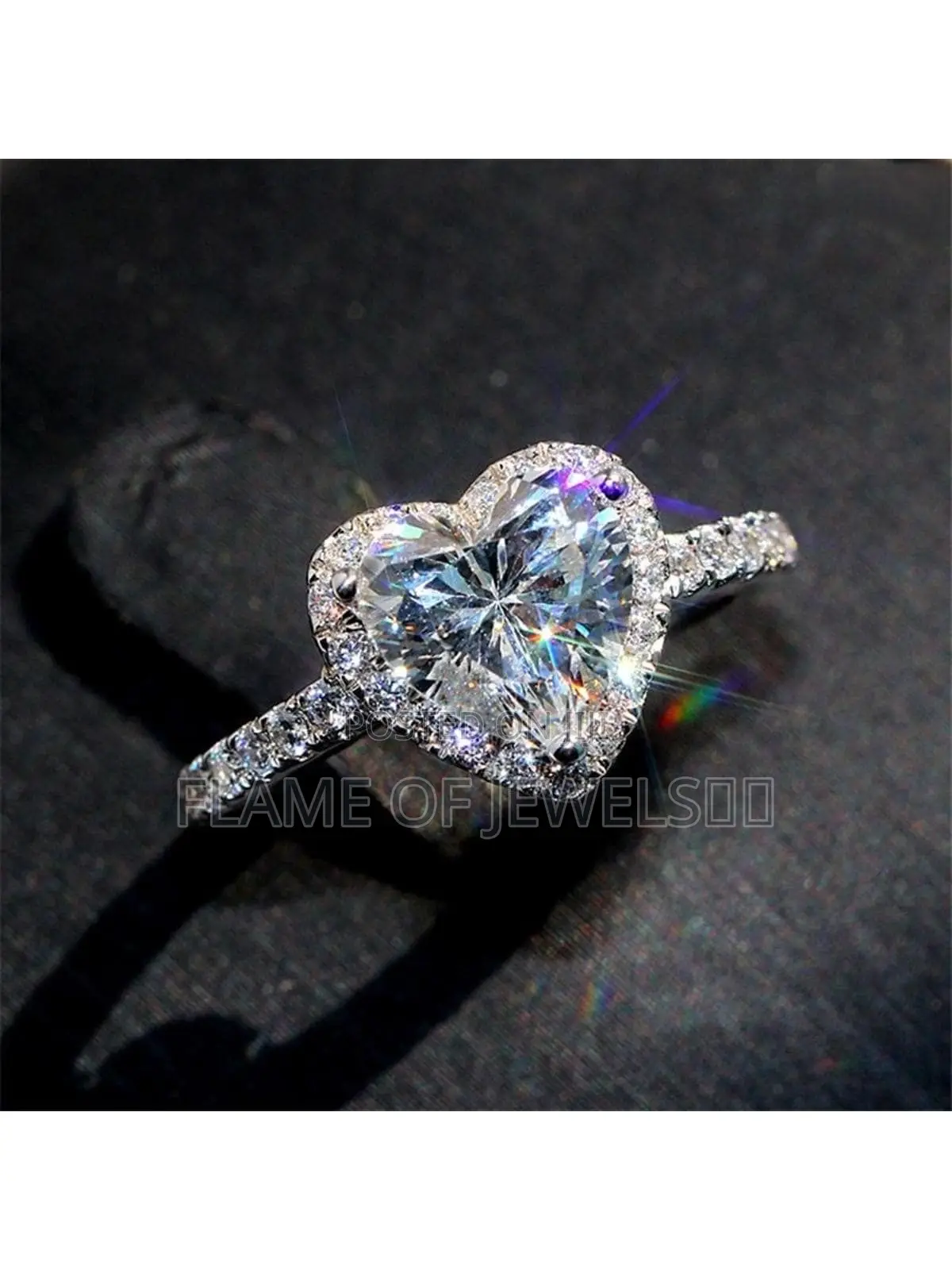 Ruby and Diamond Promise Rings