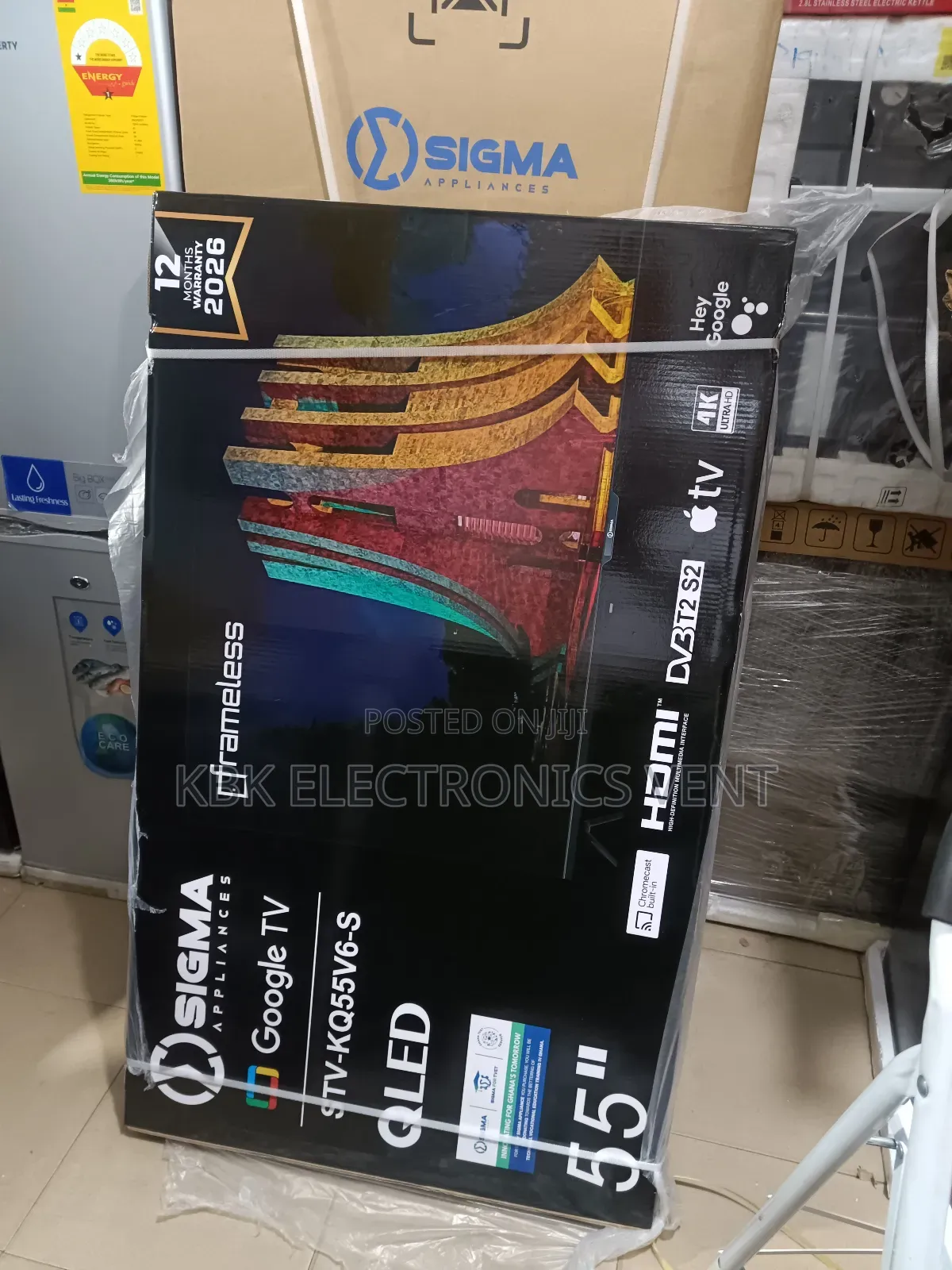 Sigma 55" Qled Smart(Wifi) Satellite Google Led Tv