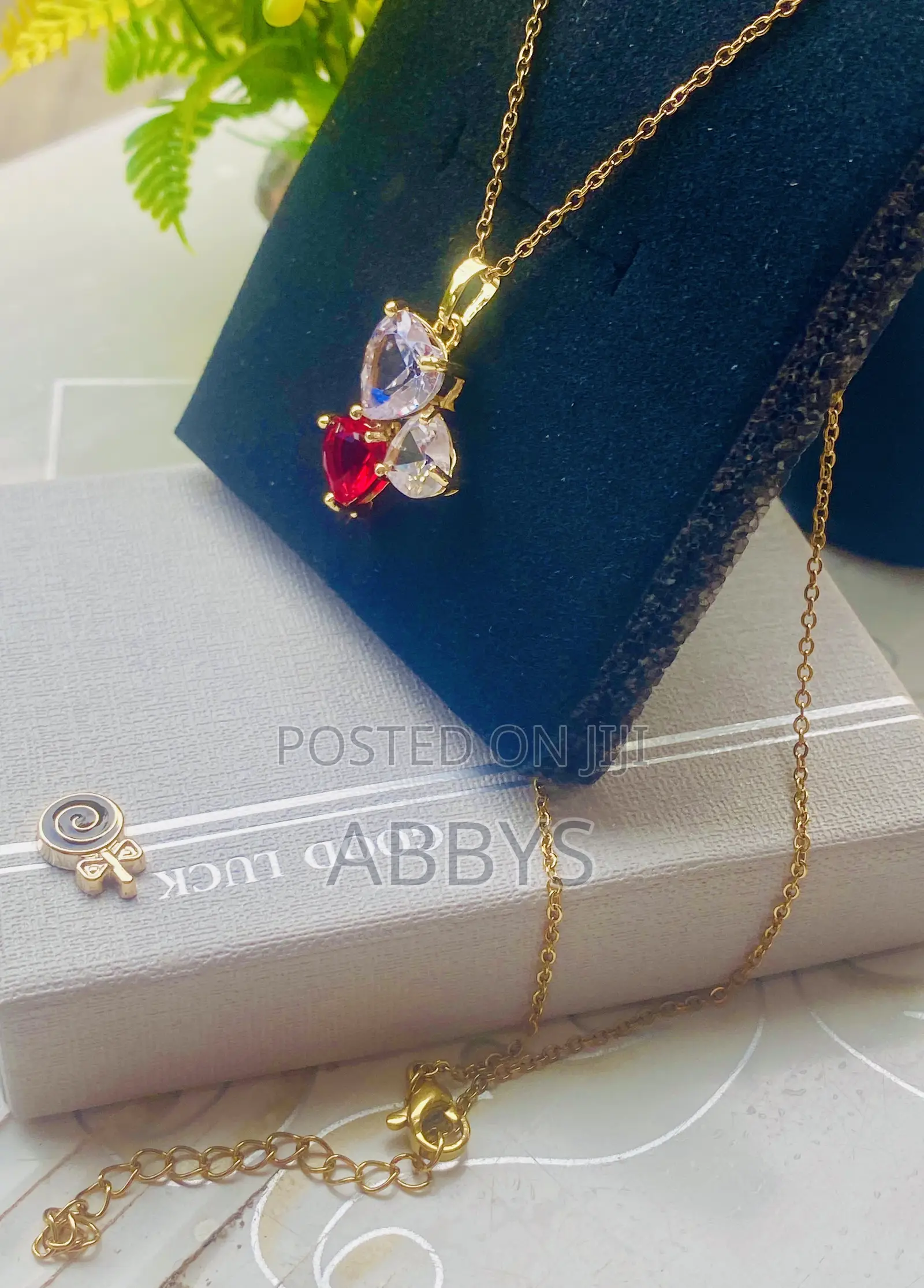 Romantic Triple Heart Pendant Necklace