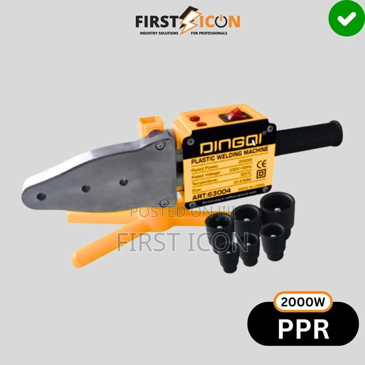 2000w Ppr Plastic Pipe Welding Tool Set - Dingqi 63004