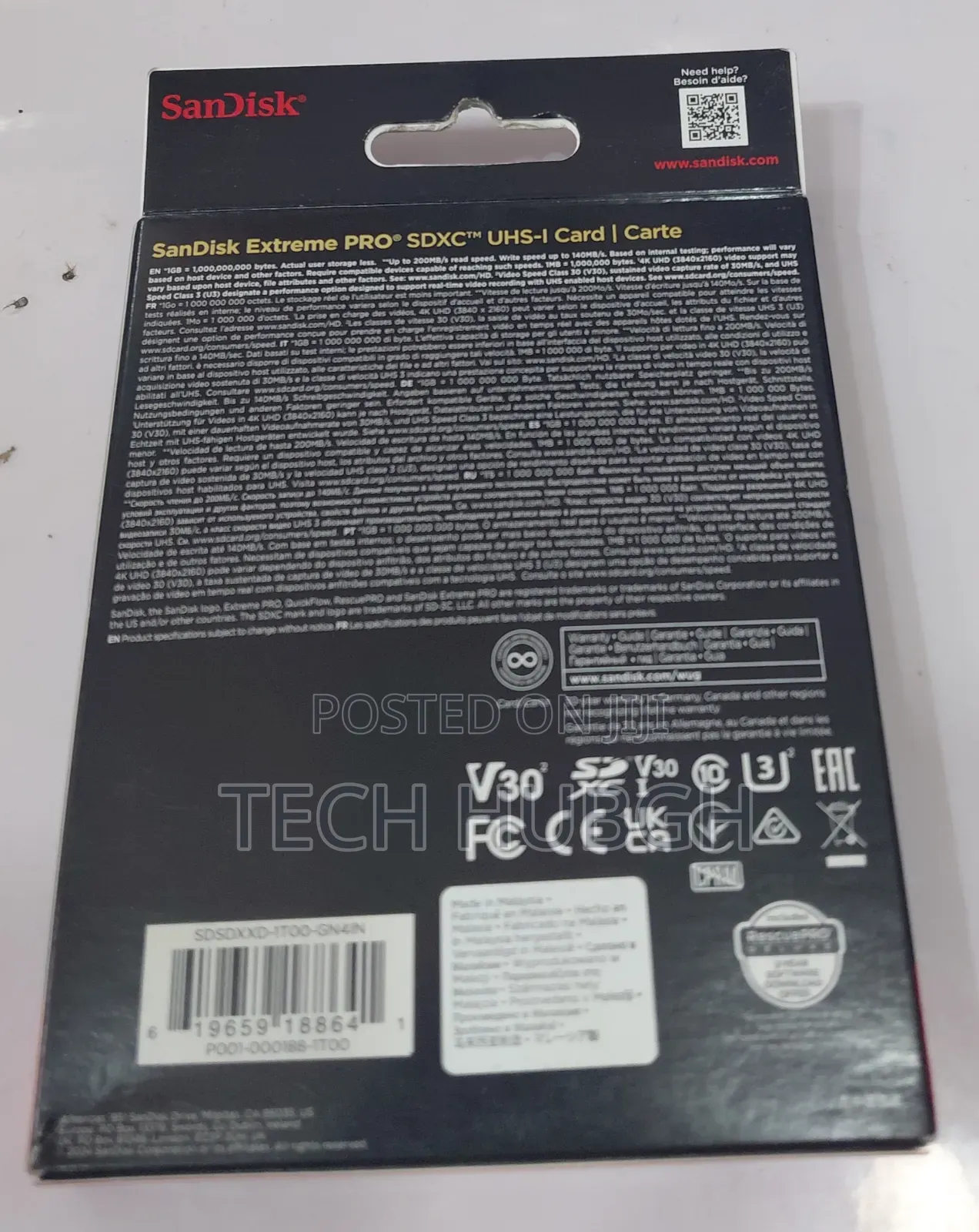Sandisk Extreme Pro SDXC Uhs-I Cart 1tb