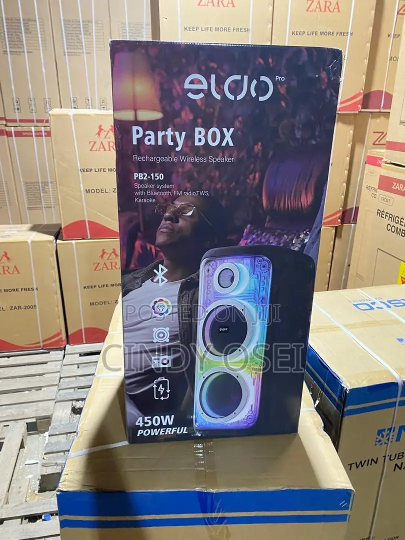 450w Eldo Pb2-150 Partybox Rechargeable Wireless Speaker