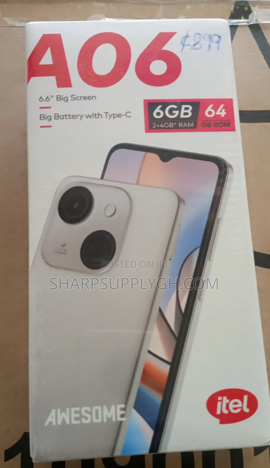 New Itel A06 64 GB Gray