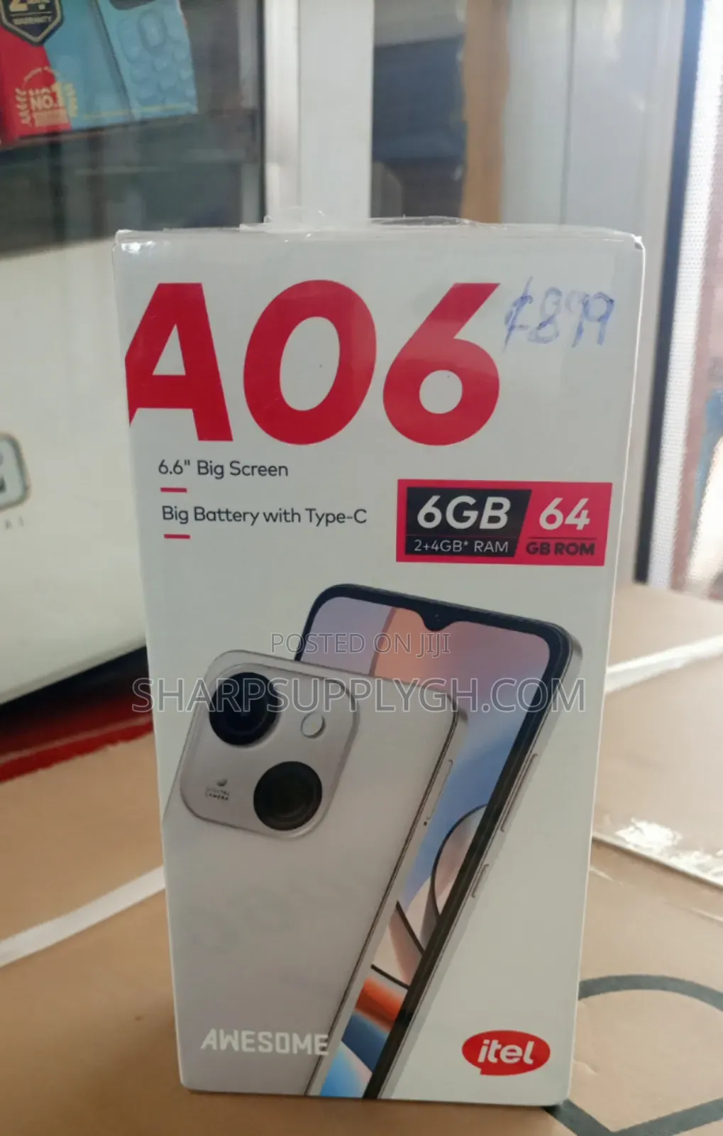 New Itel A06 64 GB Gray