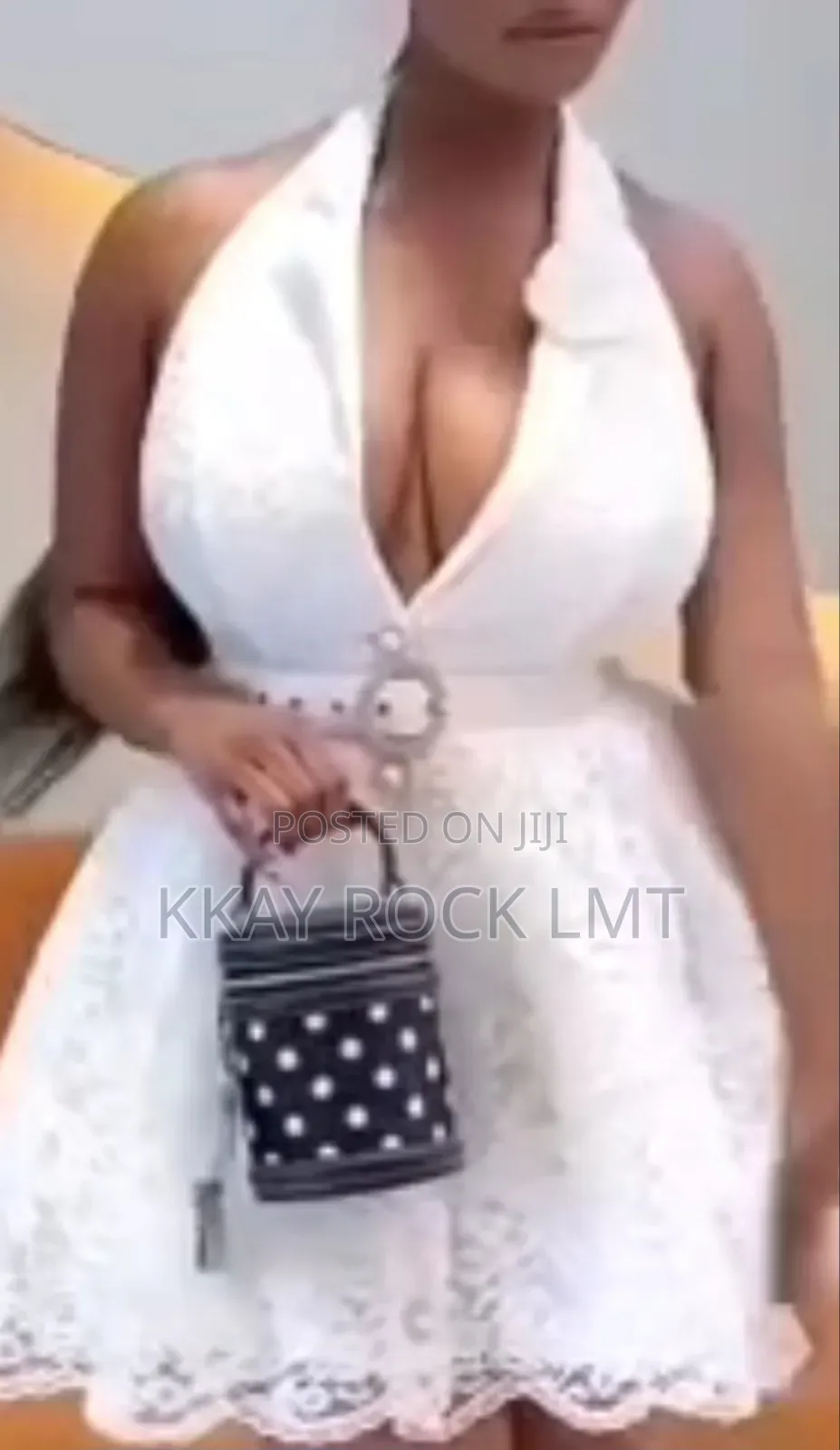 Elegant White Lace Dress