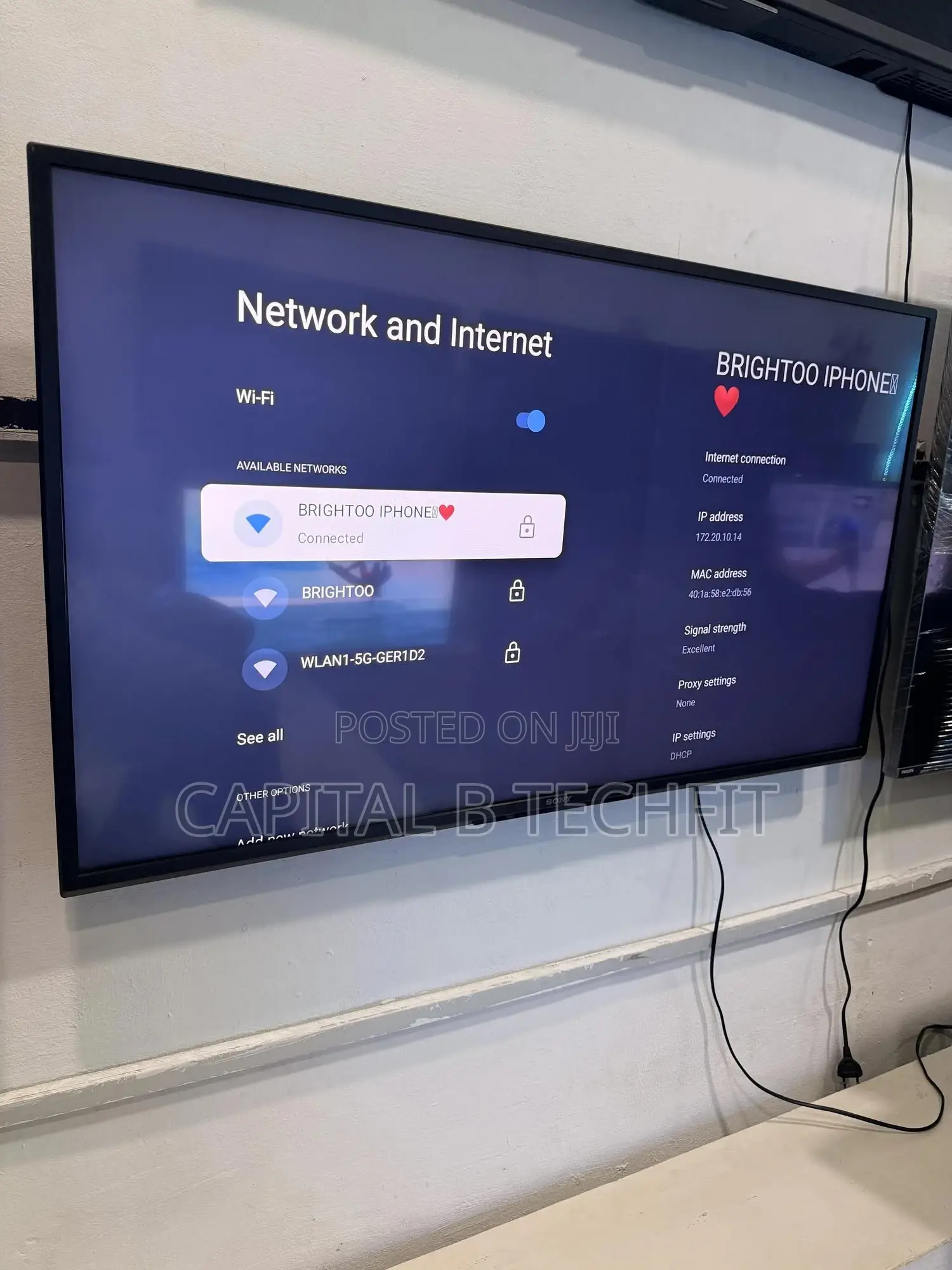 43inches Full Digital Satellite Sony Google TV( 2023 Model)