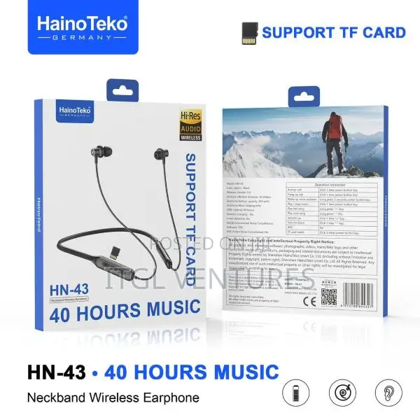 Haino Teko Neckband Wireless Earphone Hn-43