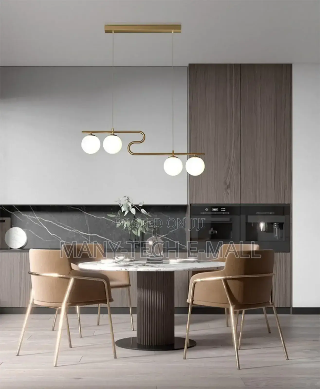 Golden Dining Pendant Light