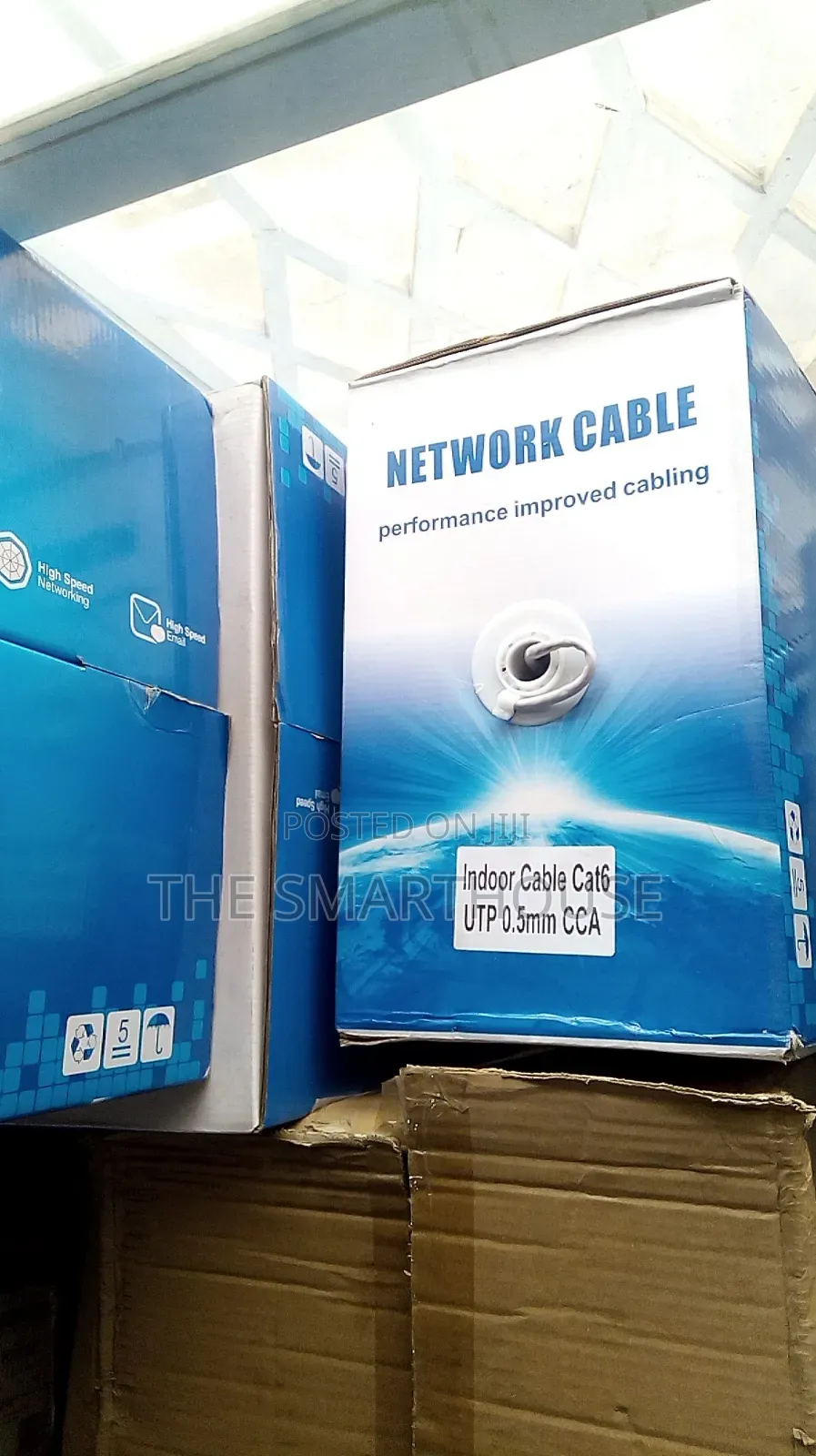 Indoor(305m) Cat6 Pure Copper Cable 0.5mm