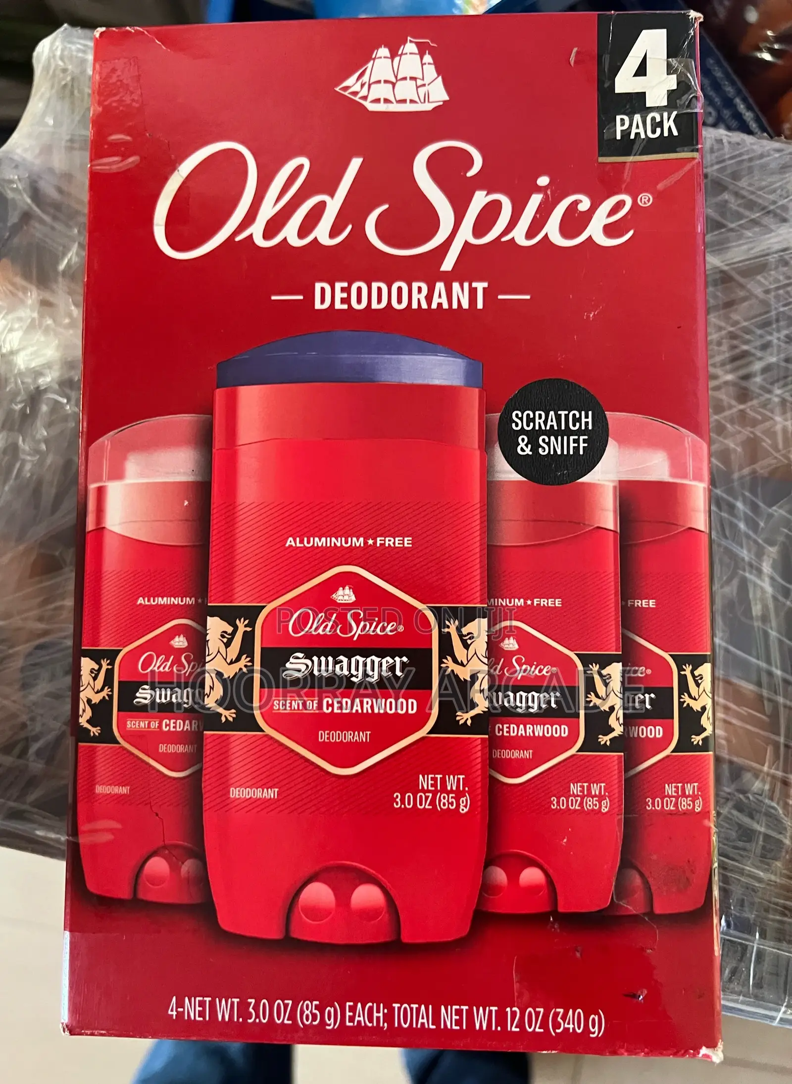 4 Pack Old Spice Deodorant