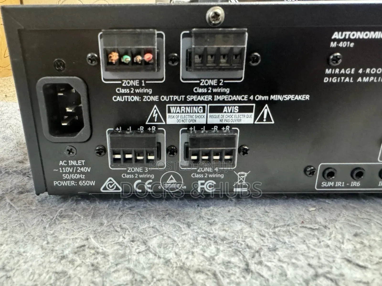Autonomic Eseries Digital Amplifier | 50w X 8 Channels