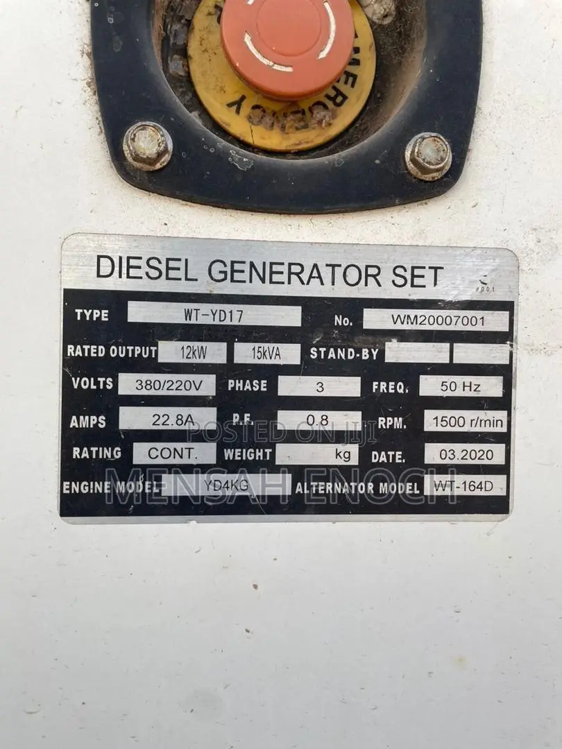 17 Kva Perkins Generator for Sale