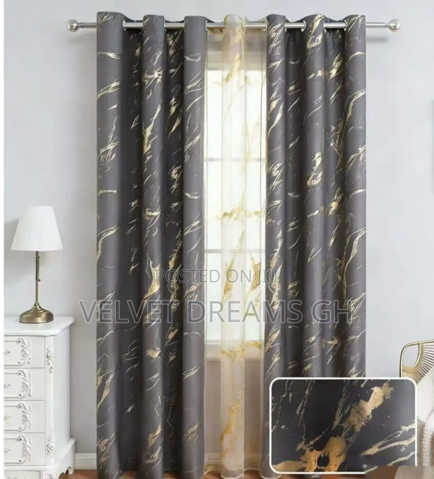 2-in-1 Pure Cotton Curtains – Quality Elegant