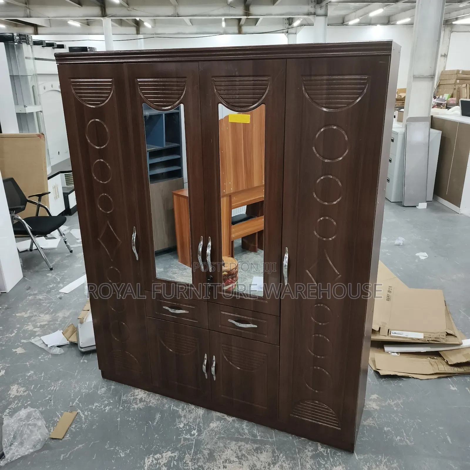 Coffee Color Wooden Wardrobe