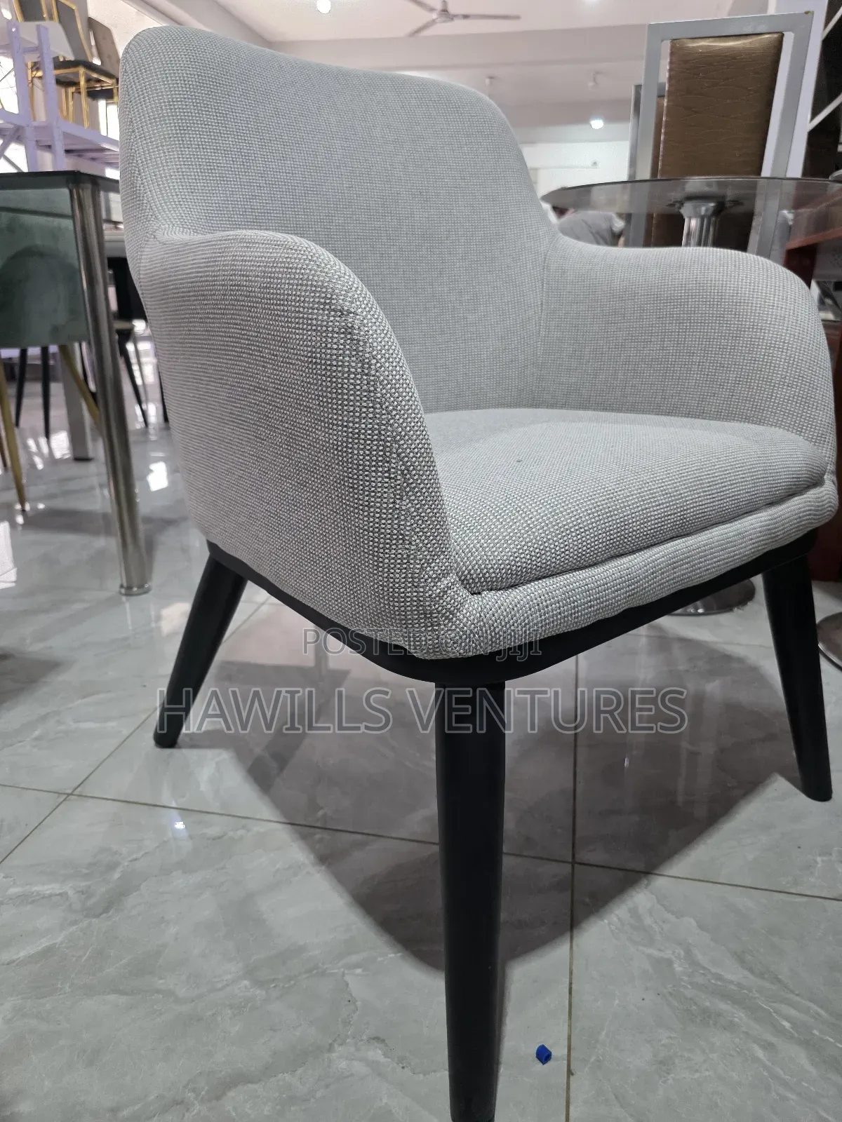 Dining Fabric Woven Dining Chair