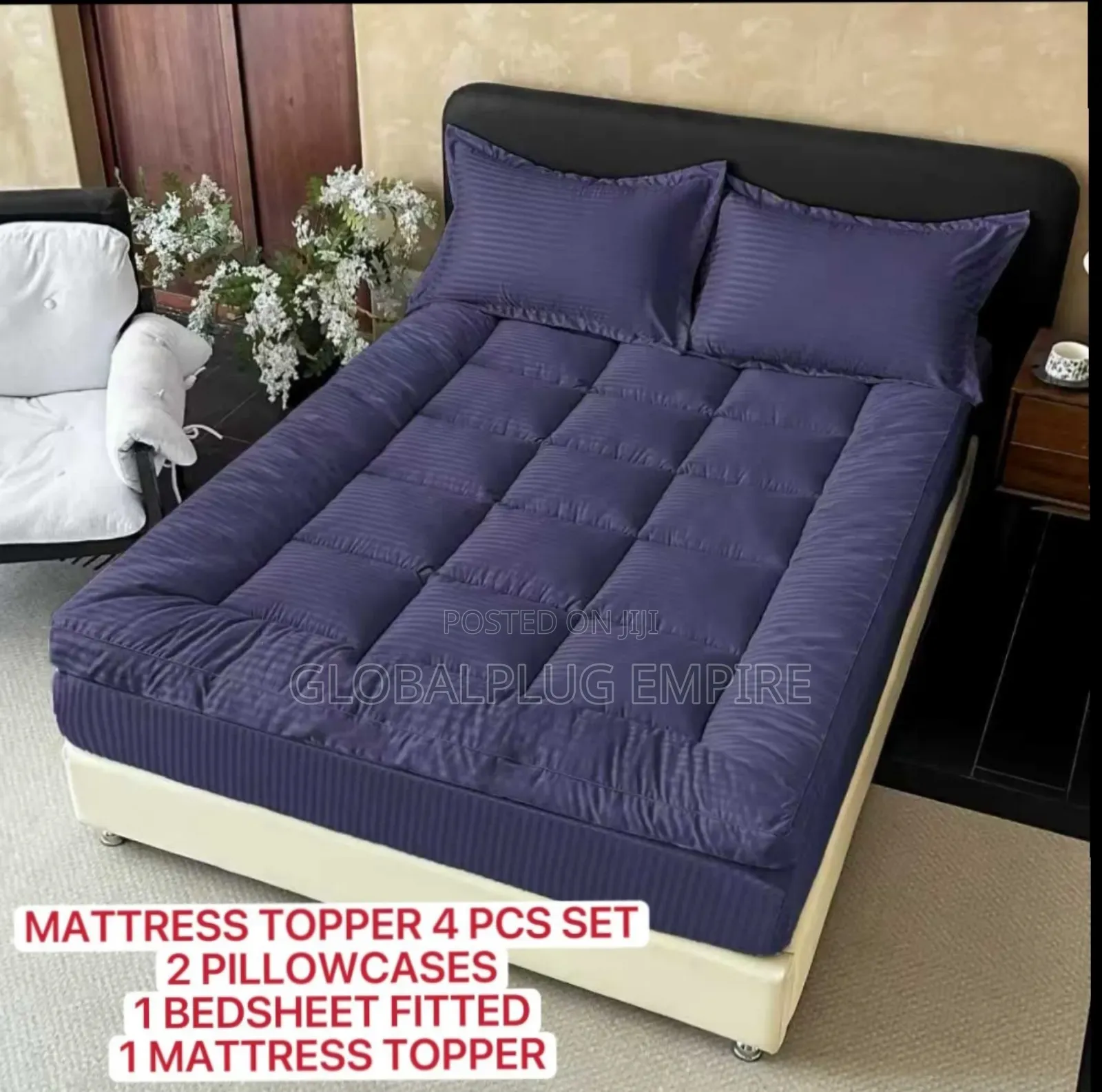 4-Piece Mattress Topper Set Soft Comfortable
