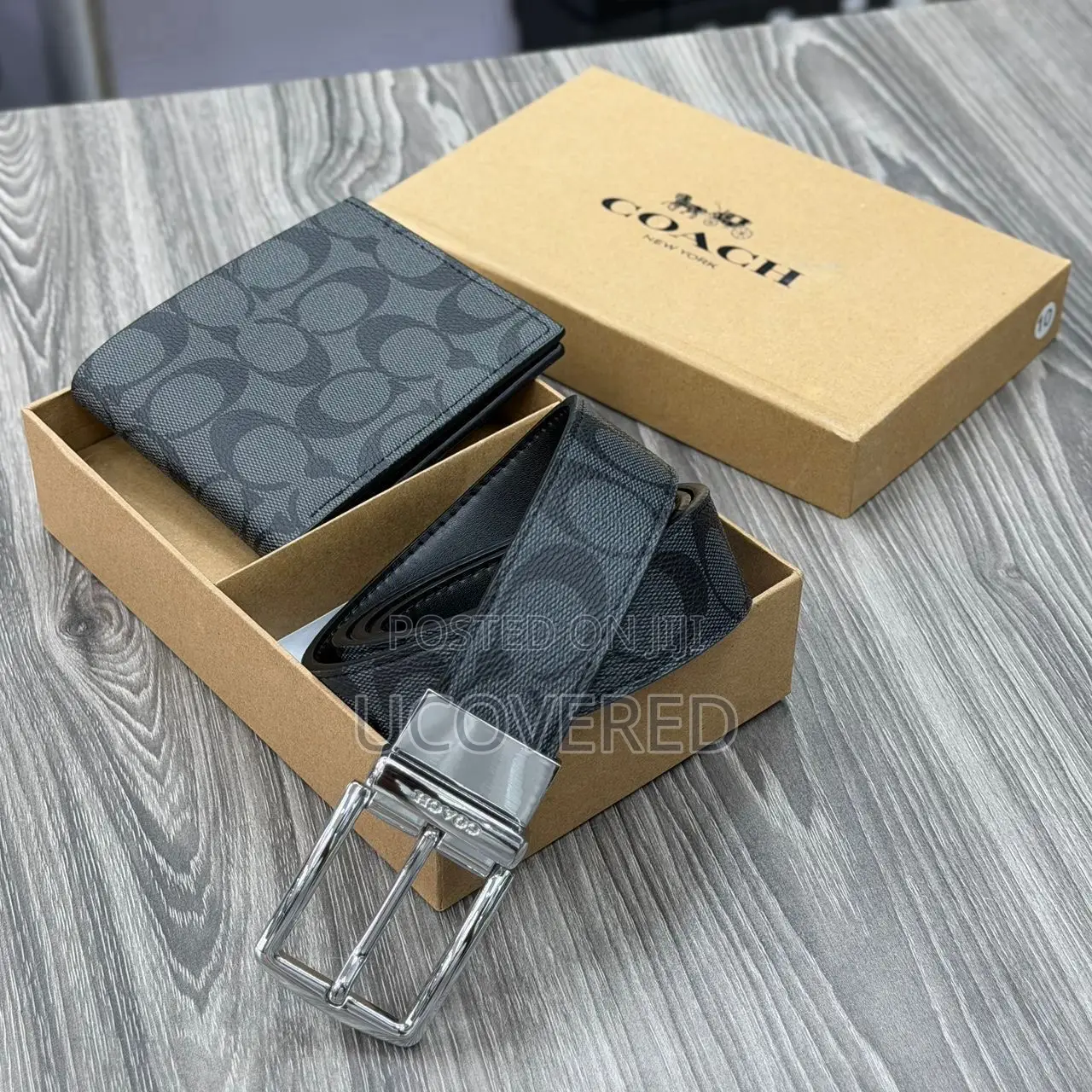 New Leather Belts/Wallet Gift Set