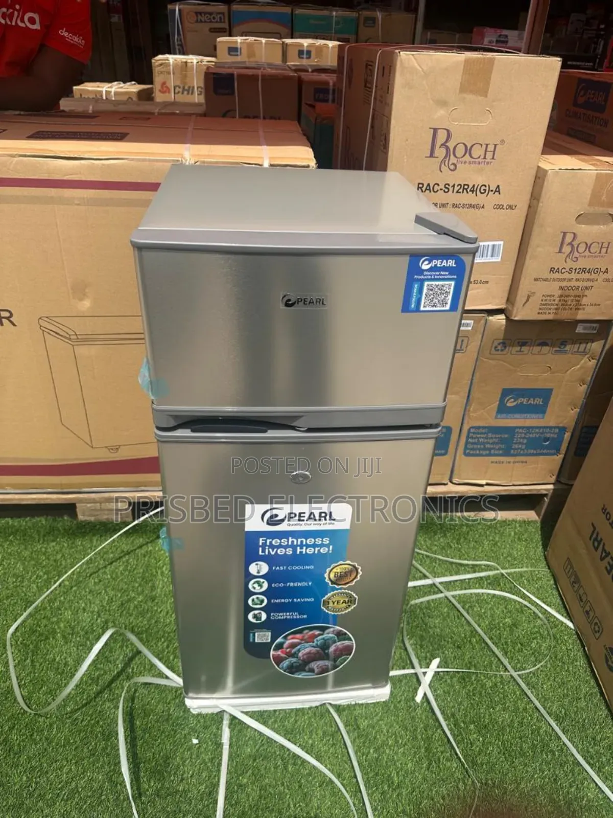 Pearl Table Top Double Door Fridge 95 Litres Top Freezer