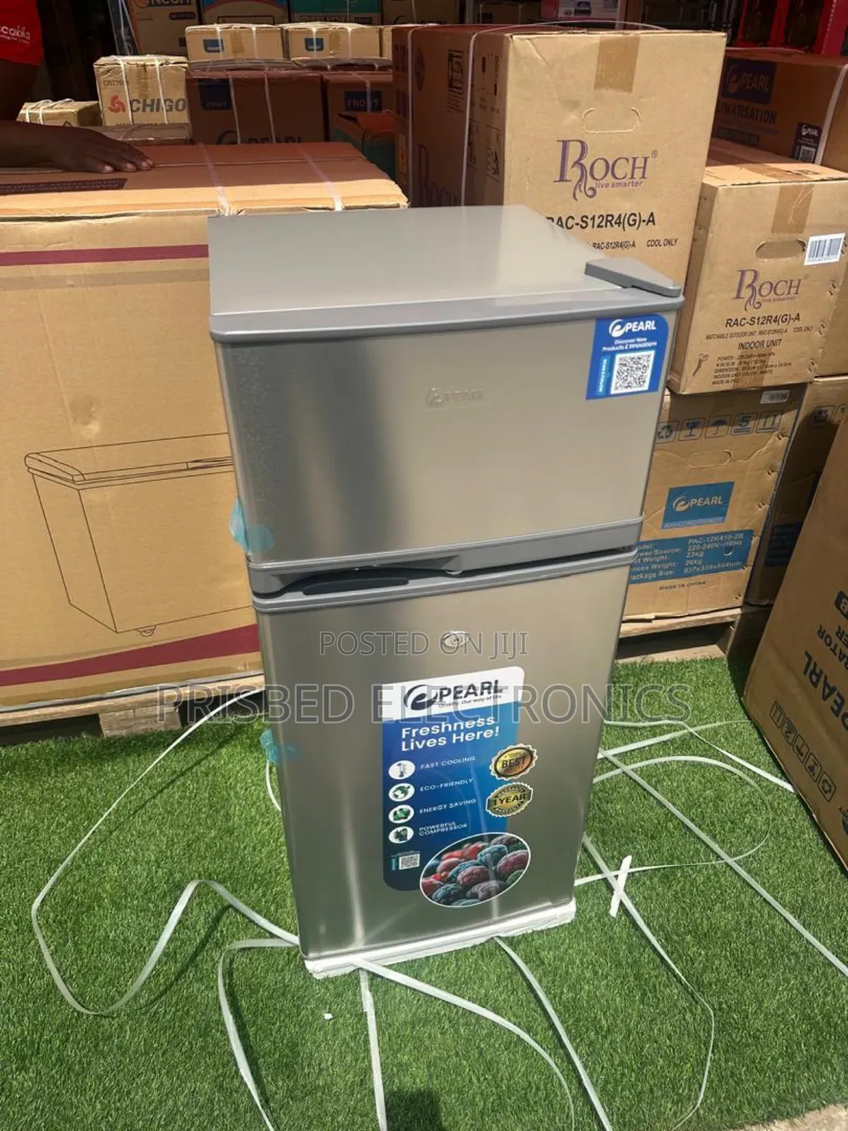 Pearl Table Top Double Door Fridge 95 Litres Top Freezer