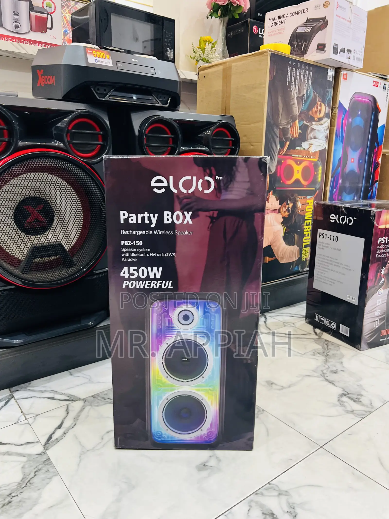 Shop Affordable Eldo Pb2-150 Double 8" Rechargeable Speaker 