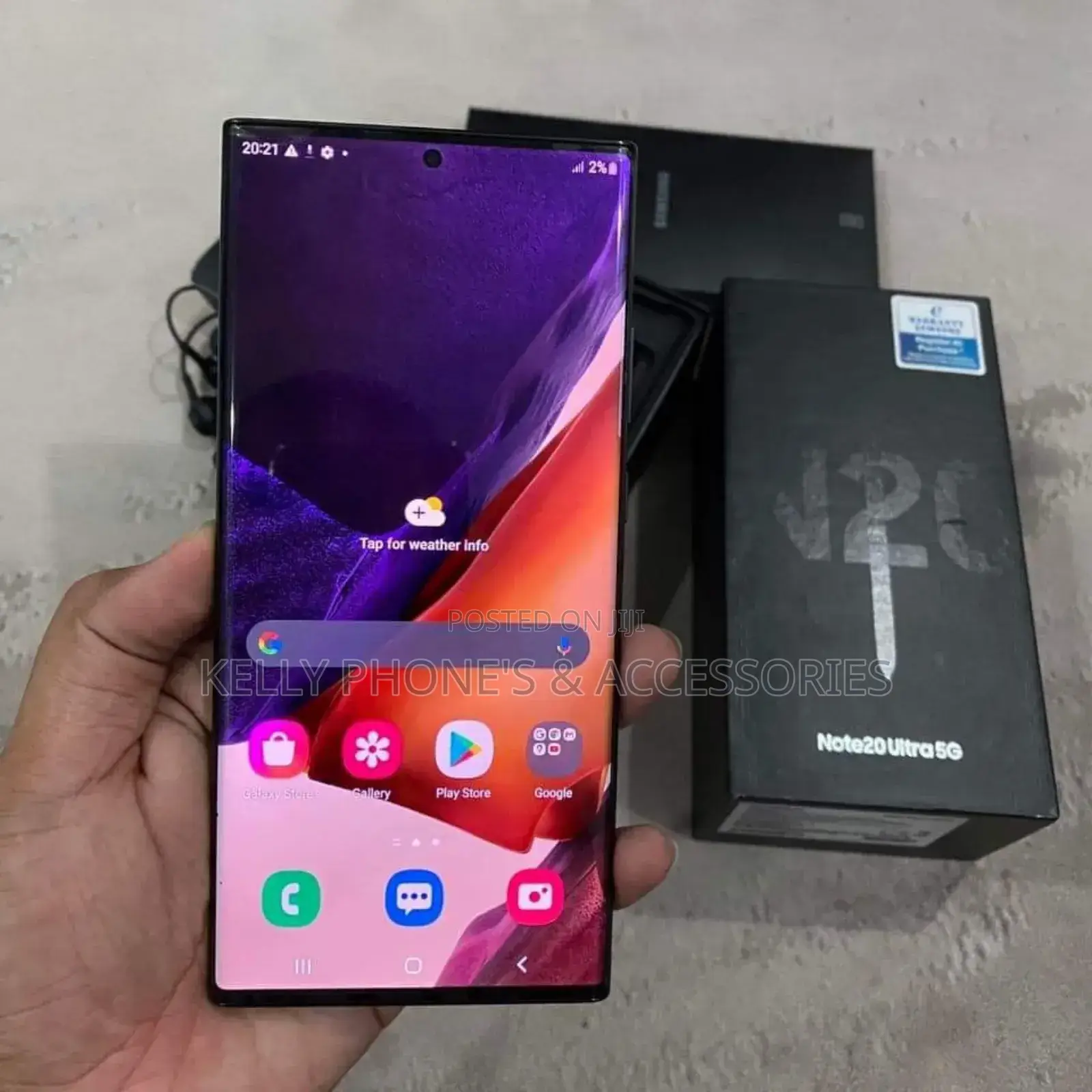New Samsung Galaxy Note 20 Ultra 5G 128 GB Black