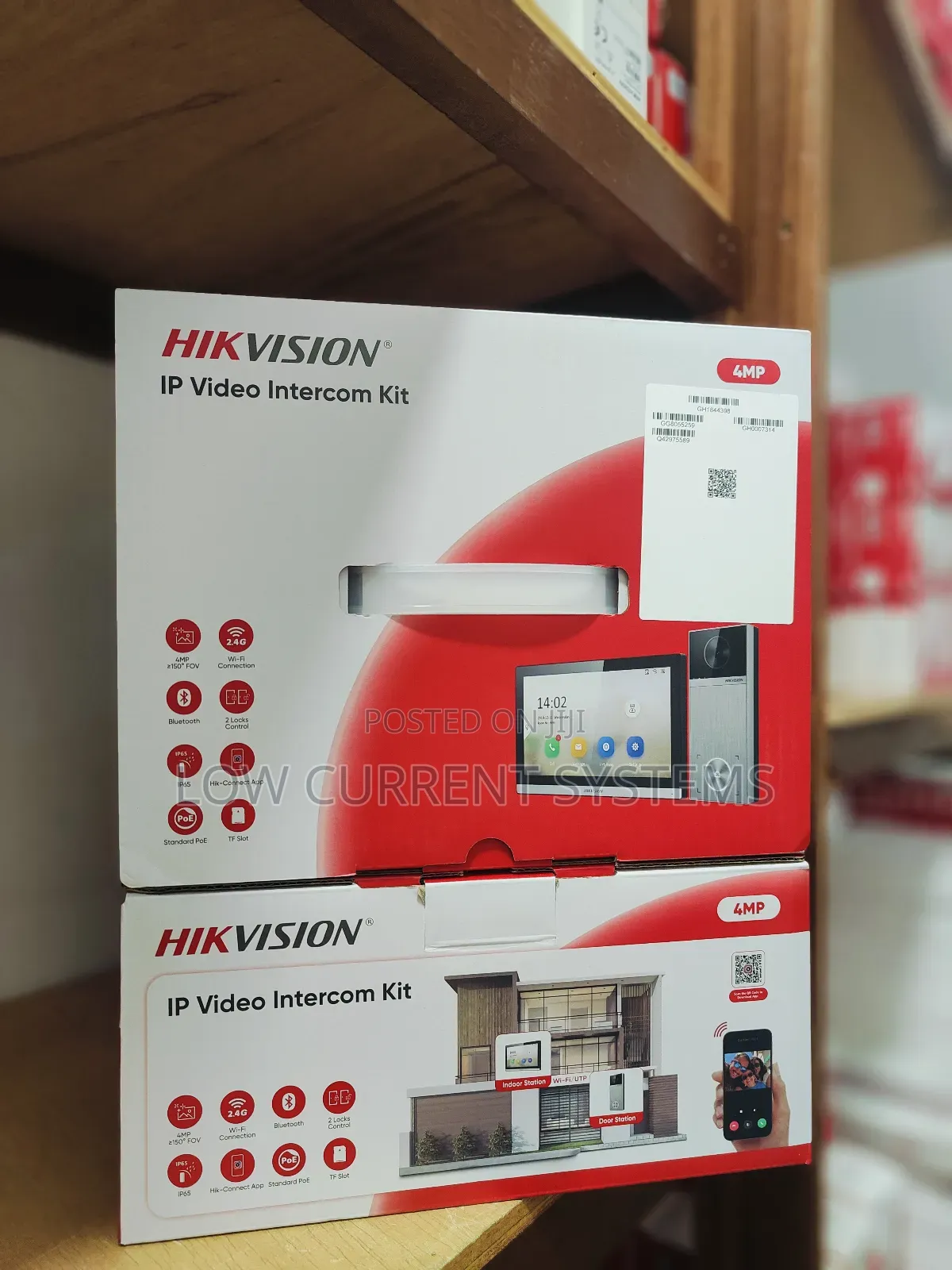Hikivision Video Ip Intercom Kit Doorbell 4mp With Switch Ds-kis611-s
