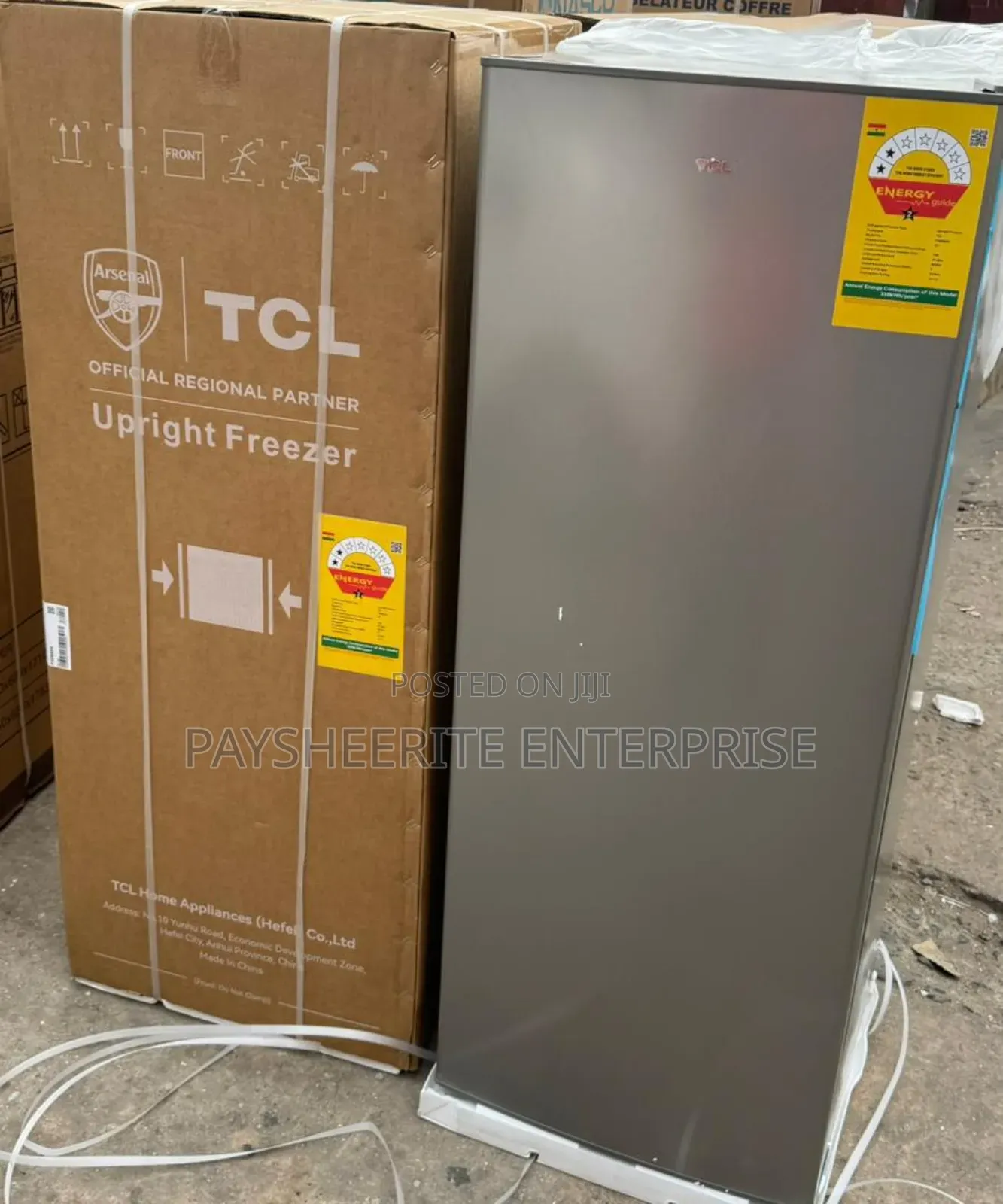 TCL Upright Freezer 168lts 3500