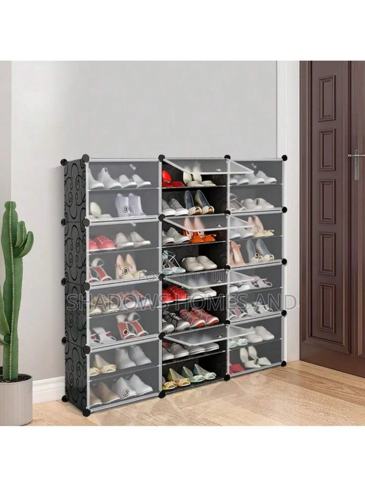 Transparent Plastic Shoe Rack