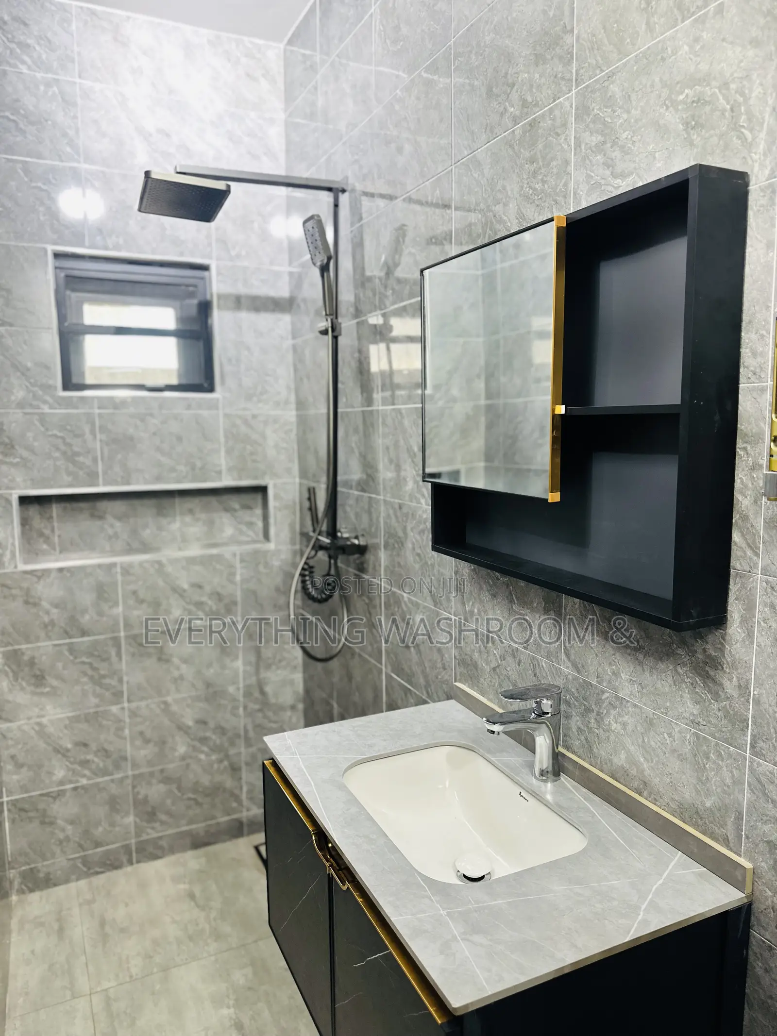 Marble Cabinet Basin 80cm With Mirror_vanity Sink_bathroom Cabinet