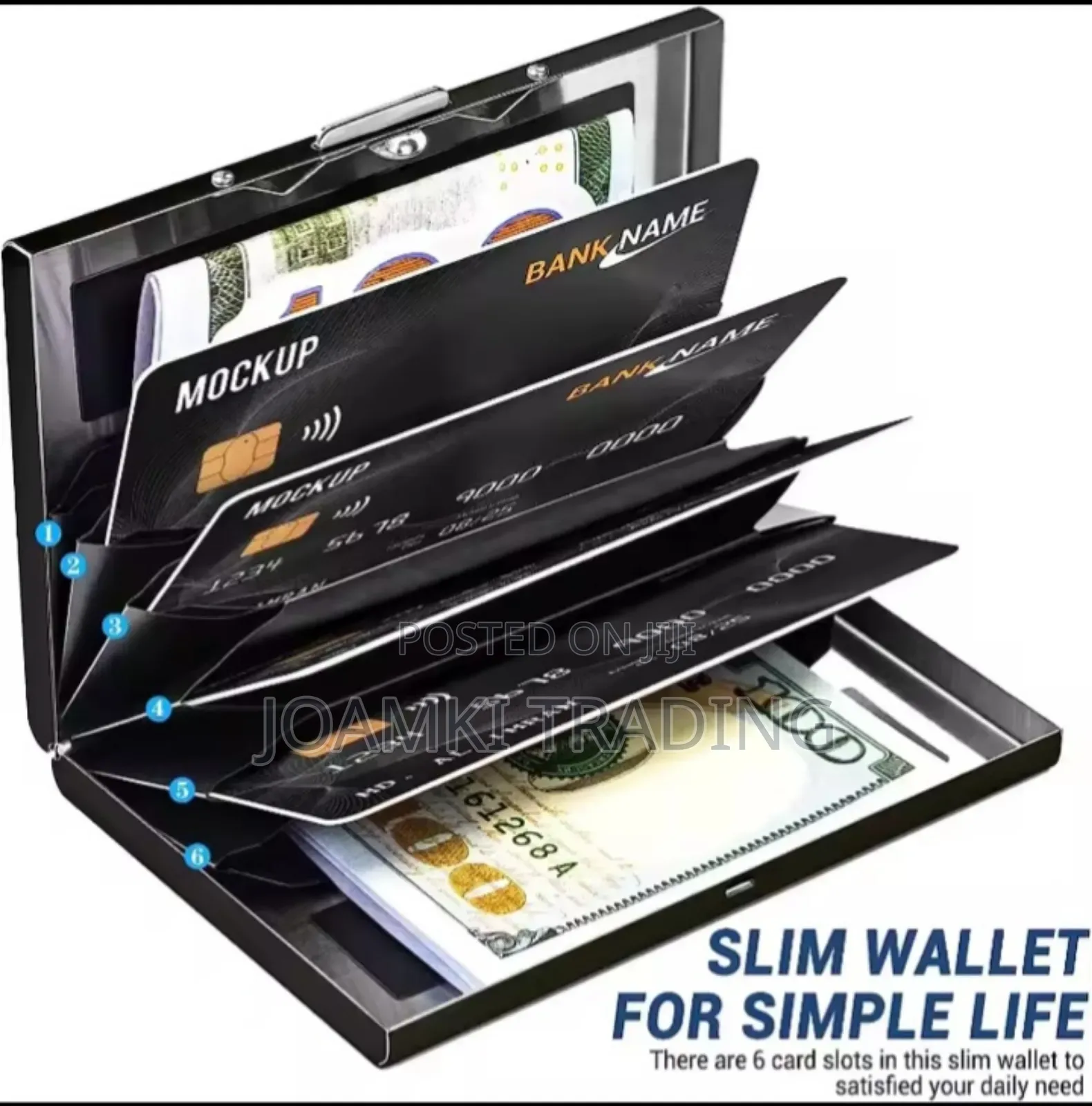 Anti Scan Rfid 6/10 Cards Aluminium Metal Credit Card Holder Wallet