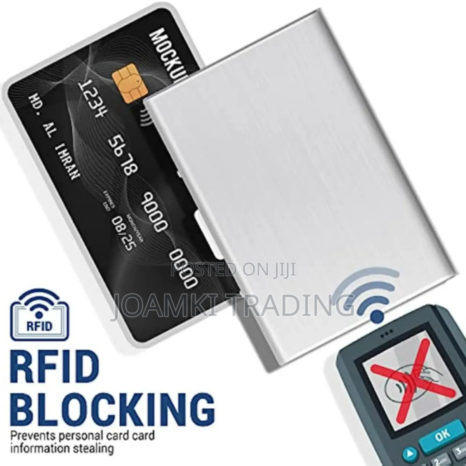 Anti Scan Rfid 6/10 Cards Aluminium Metal Credit Card Holder Wallet