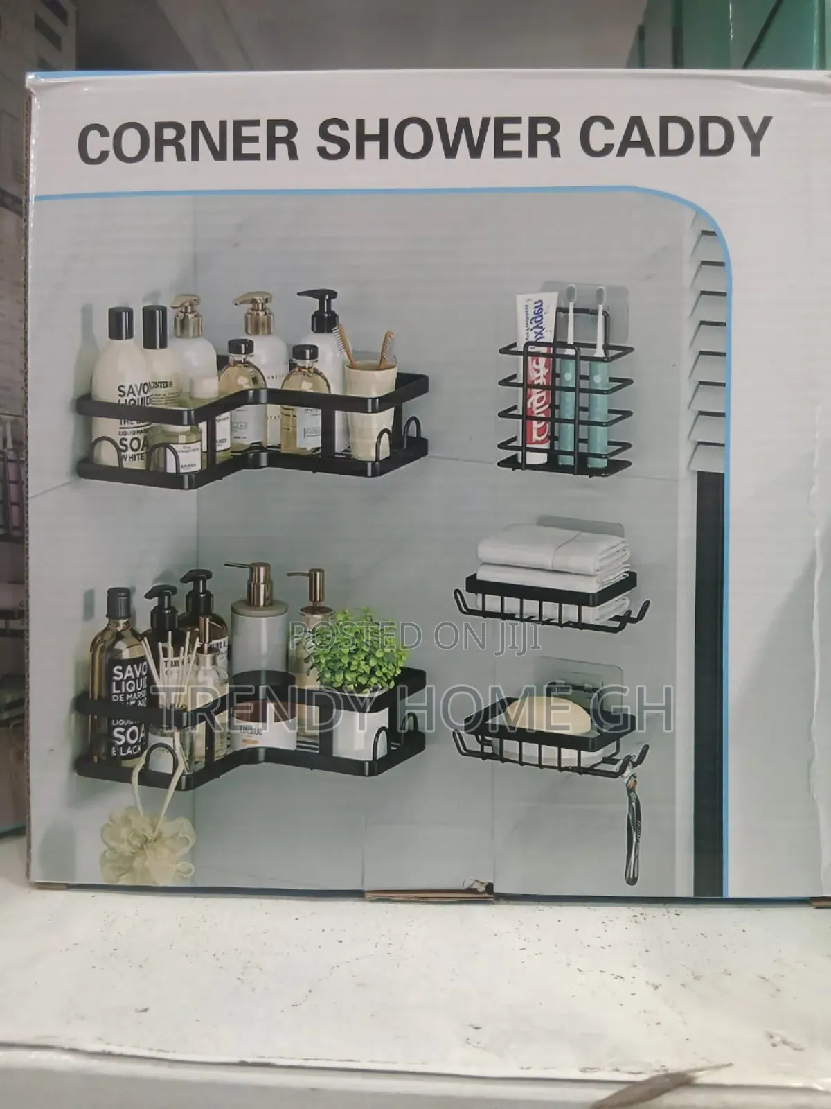 Bathroom Corner Shelf | Space Saver Shower Organizer