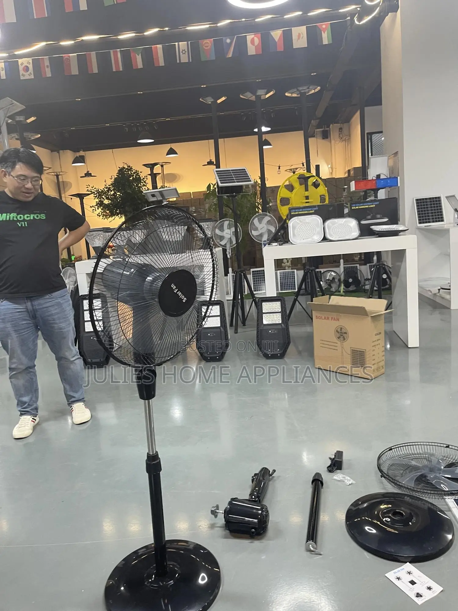 Rechargeable Solar Long Lasting Fan