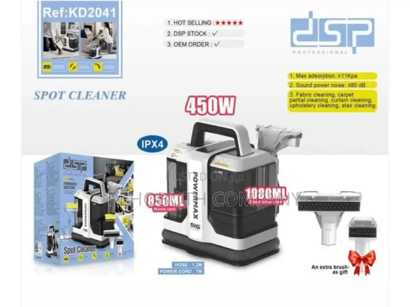 Dsp Kd2041, Portable Spot Cleaner Powerful Suction Stain Remover