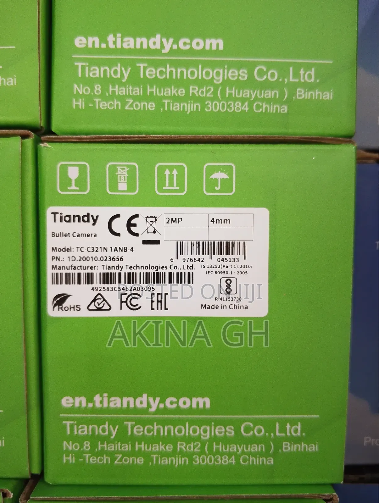 Tiandy 2mp Ip Network Camera Full Color With Audio Tc-C321n