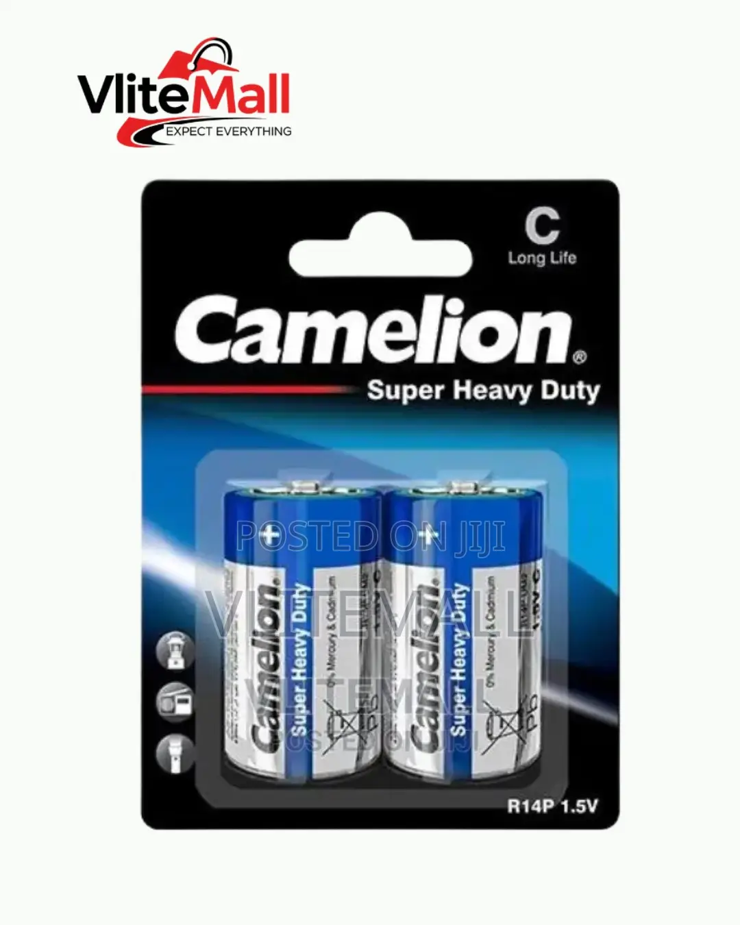 Camelion Heavy Duty Batteries 1.5v C