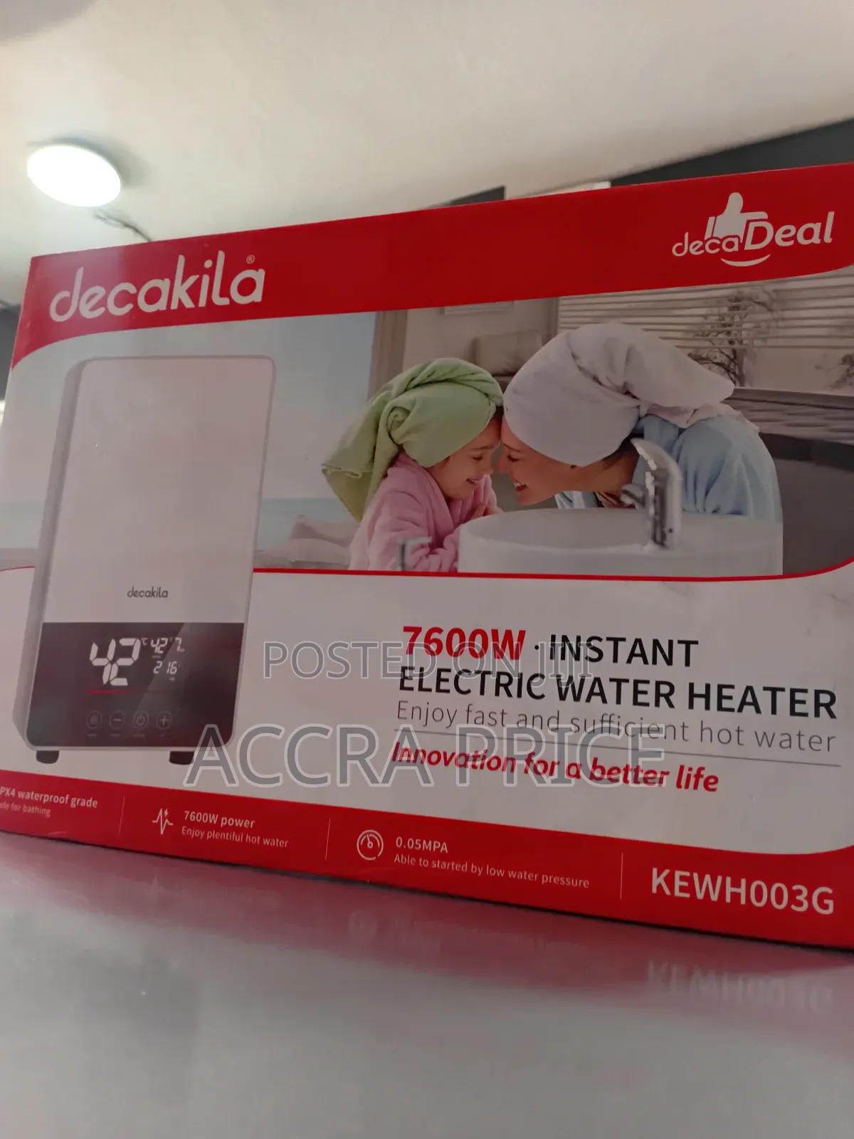 Take a Warm and Healthy Bath With Decakila 7600w Instant Water Heater