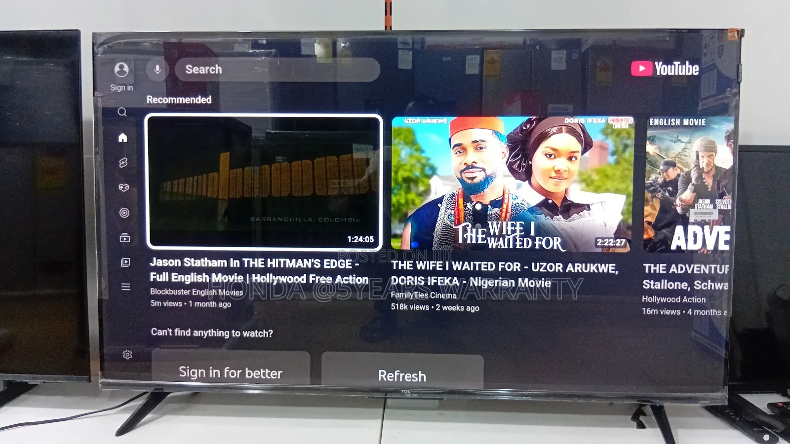 TCL 50 Inches Smart Tv – Clean Bright Display!