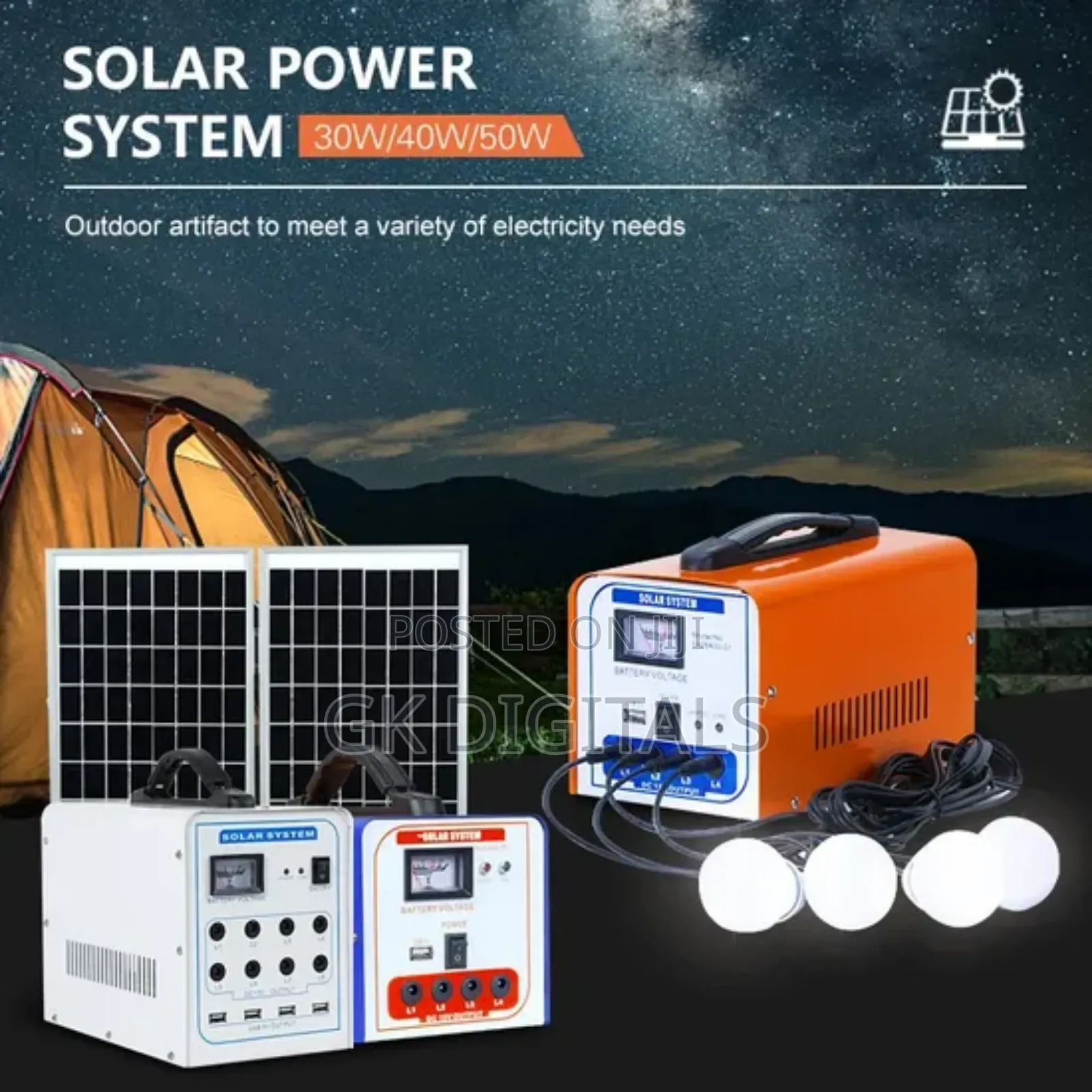 Complete Solar Home Lighting System – Solar Panel