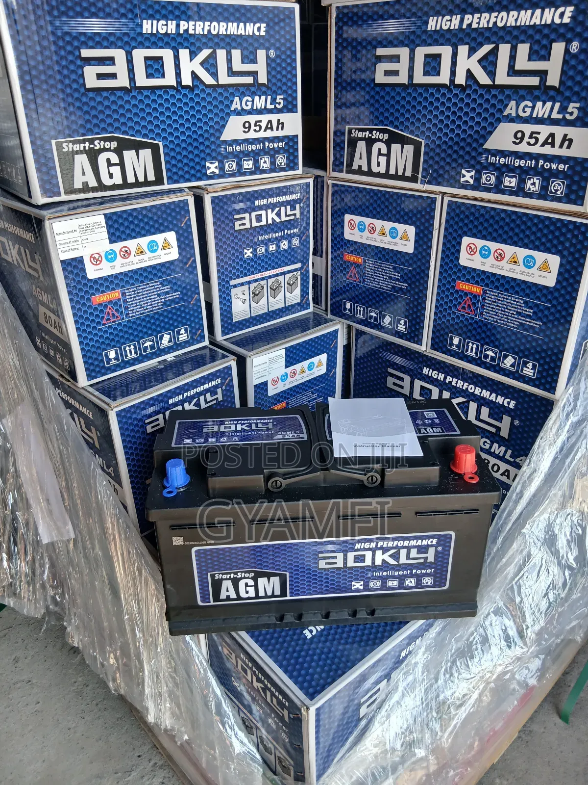Agm Battery 80ah --95ah Specially Made for All Cars
