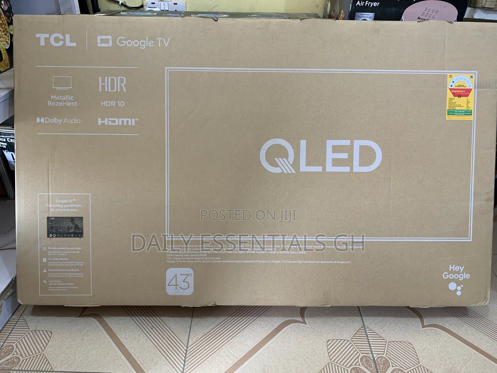 TCL 43 Inch Qled Smart Tv – Google Tv, HDR
