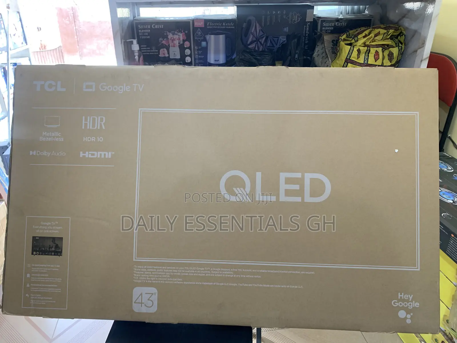 TCL 43” Qled Google Tv – Metallic Bezel-Less Design