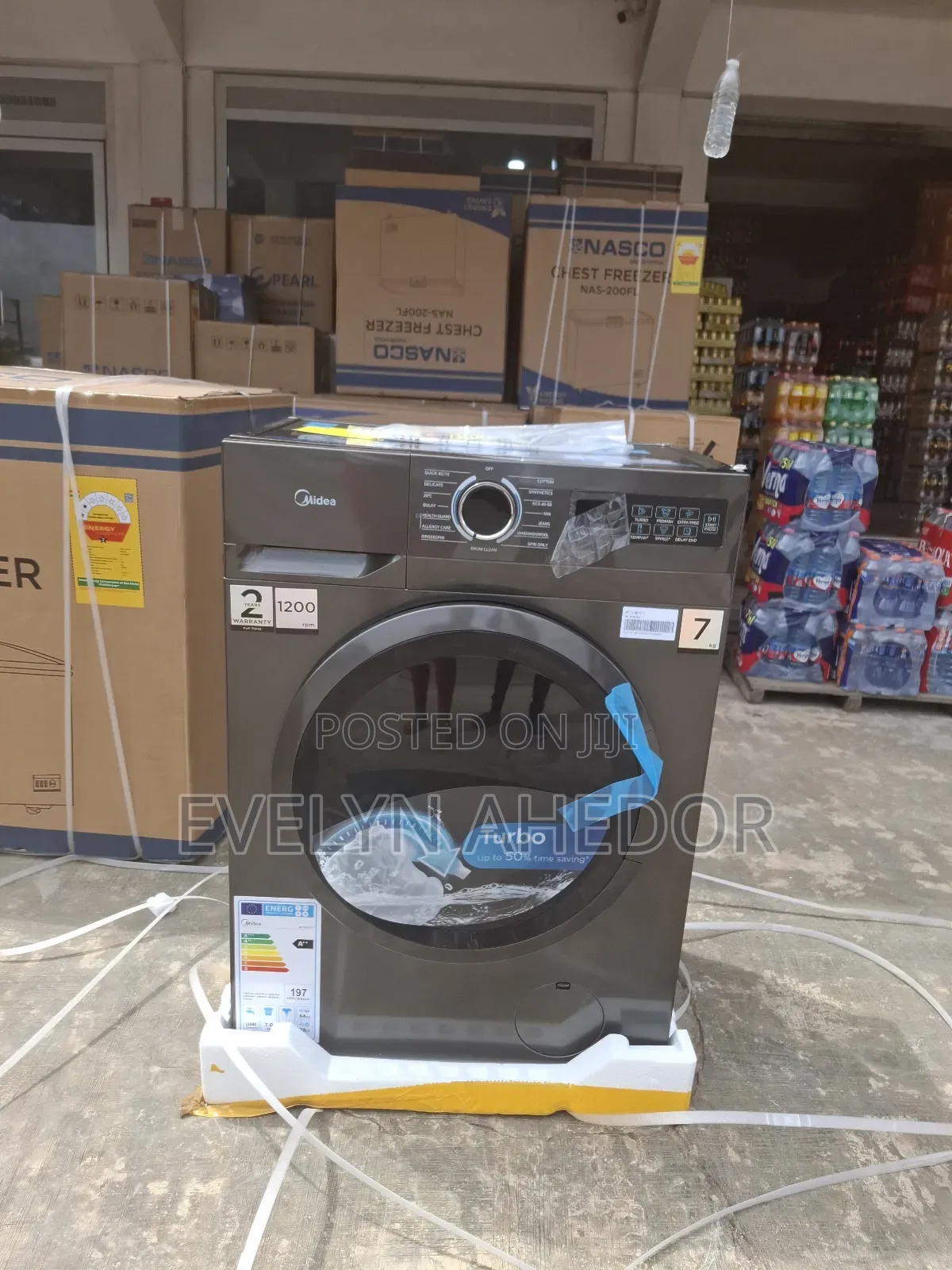 Midea Inverter Motor Washing Machine Front Load Full Automatic Availab