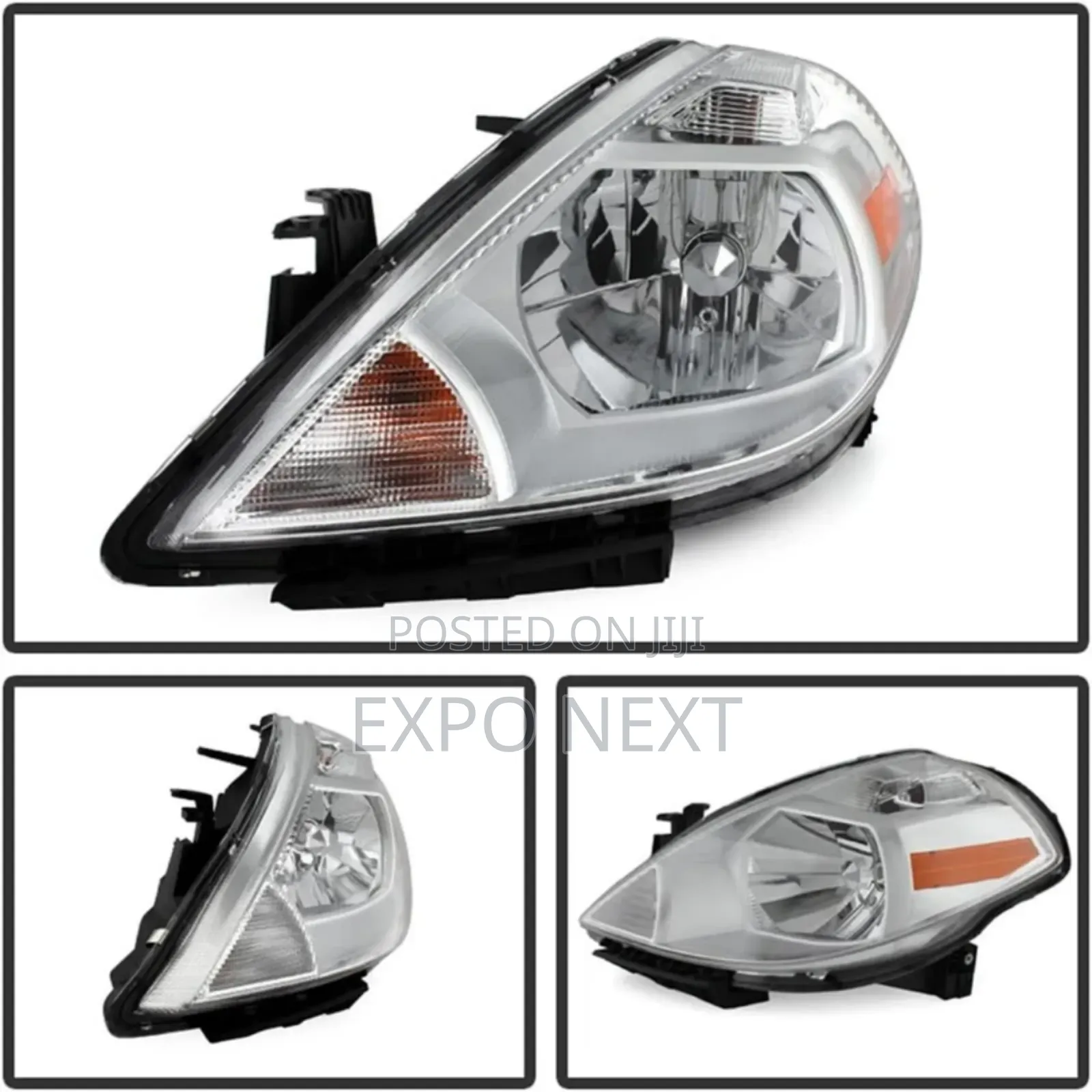 Headlight for Nissan Versa 2007- 2012 Chrome